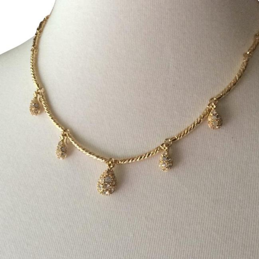 Vintage Nolan Miller Raindrop Necklace